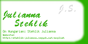 julianna stehlik business card